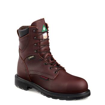 Red Wing Férfi SuperSole 2.0 8-inch Waterproof CSA Safety Toe Munkavédelmi Bakancs Barna